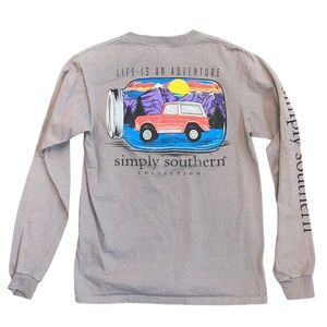 Simply Southern Tee Long Sleeve T-Shirt Shirt Jeep S Small